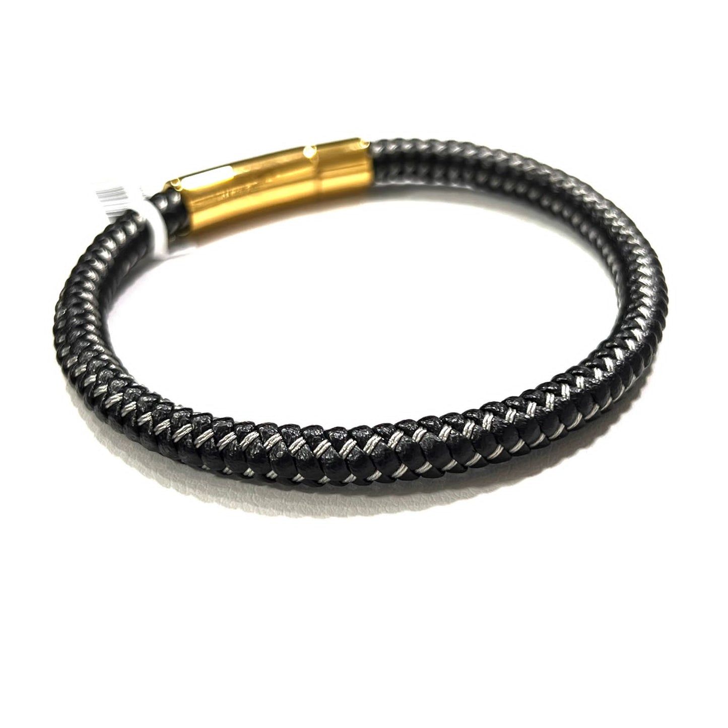 Pulsera de piel microtrenzada