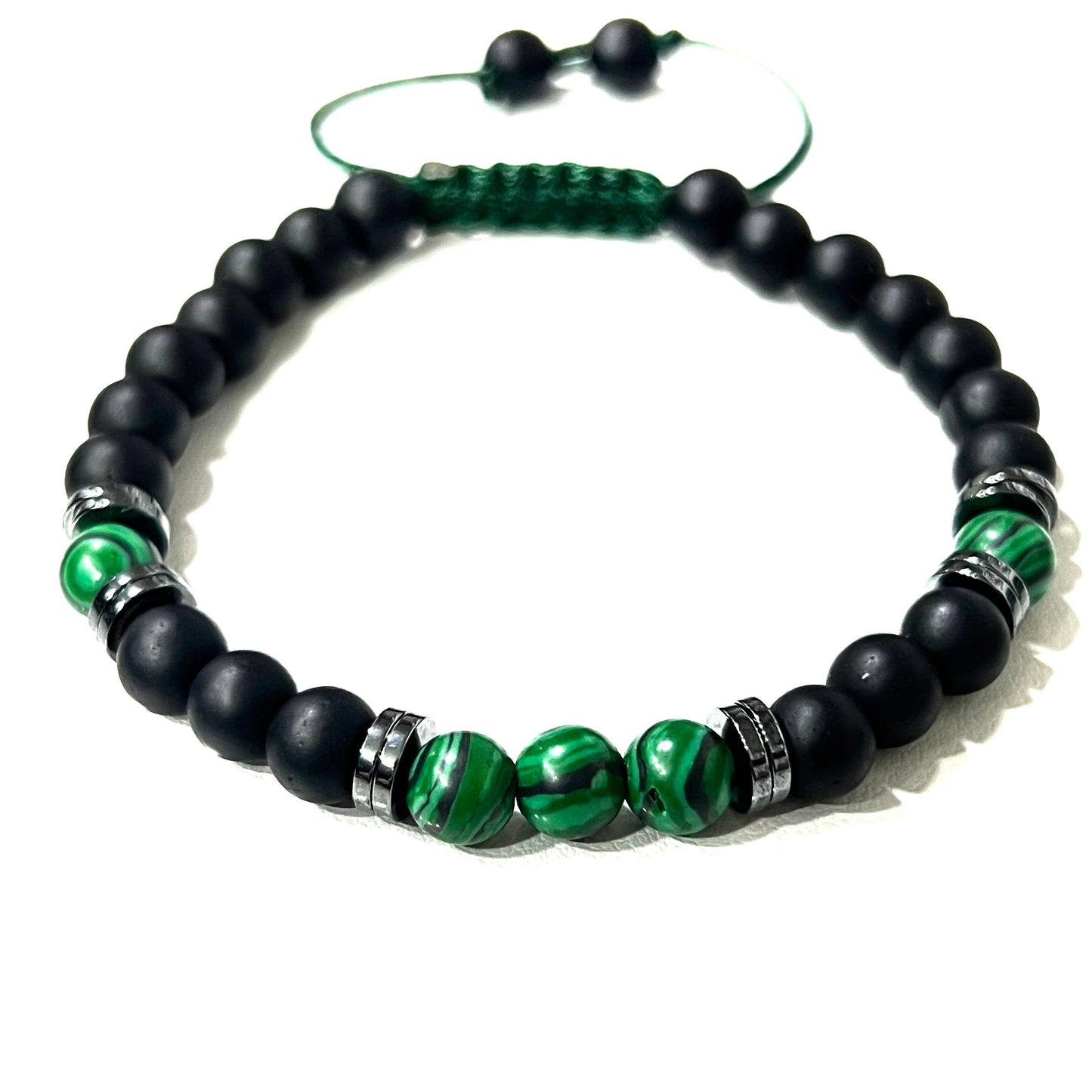 Pulsera Piedras Naturales Malaquita
