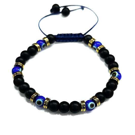 Pulsera de Piedra Natural Ojo Turco Azul