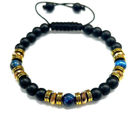 Pulsera de Ojo de Tigre Azul