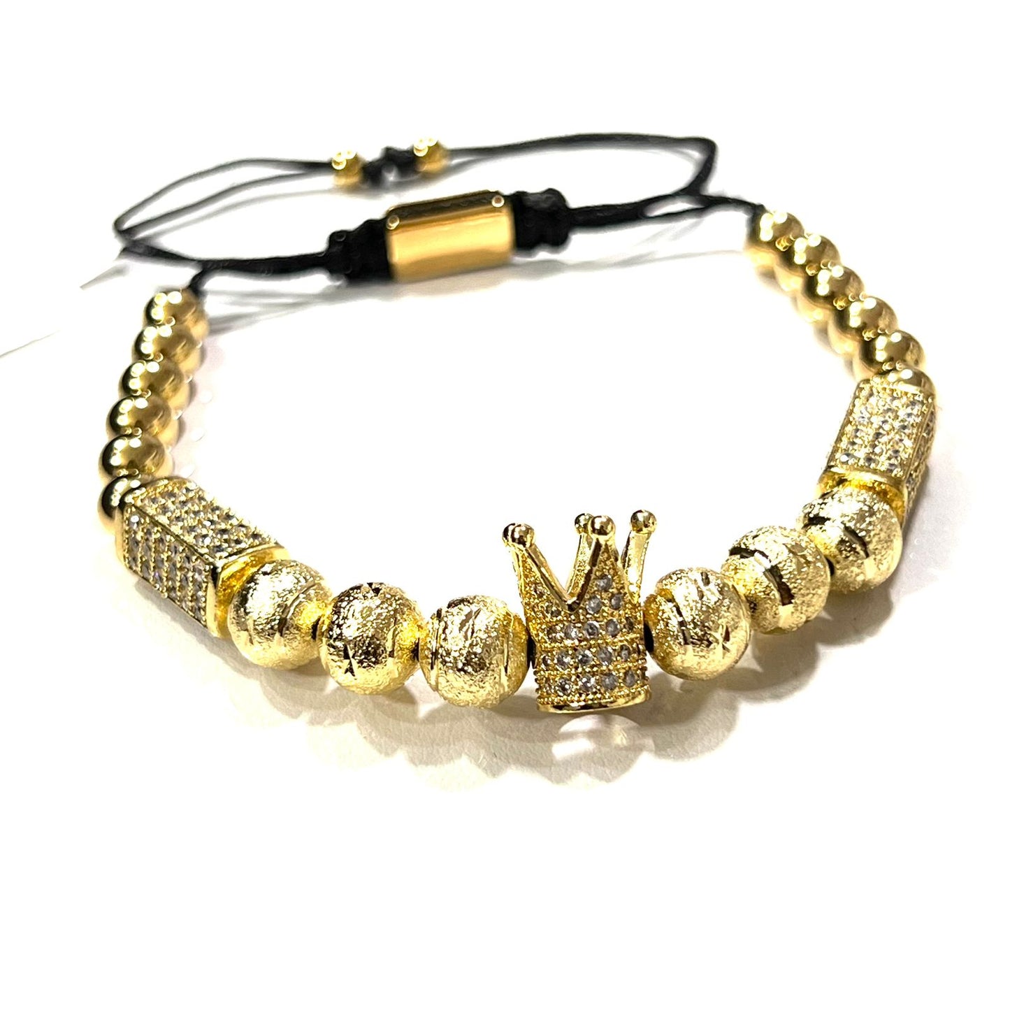 Pulsera de Corona con Zirconia Chapa 18k