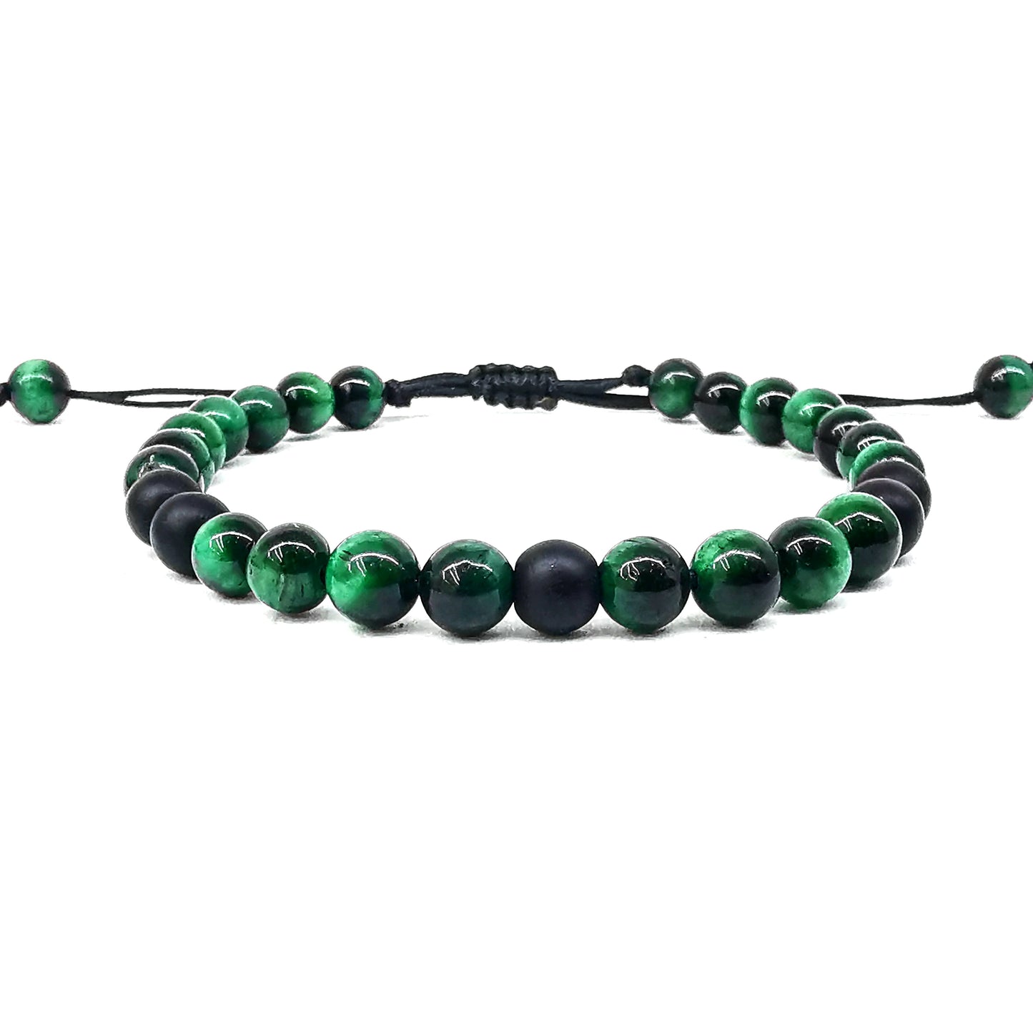 Pulsera Piedra Natural Ojo de Tigre Verde