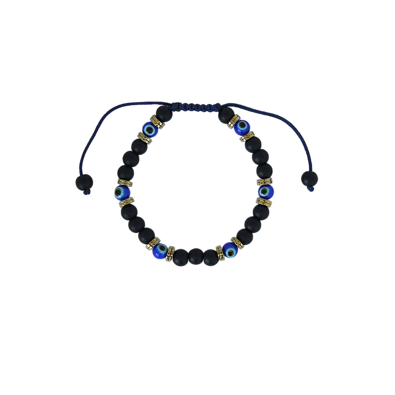 Pulsera de Piedra Natural Ojo Turco Azul